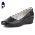 Couro de vaca moda superior das mulheres sapatos de vestido liso slip-on estilo atacado